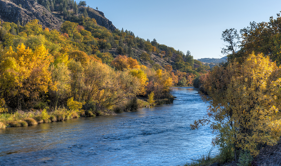 Autumn on the Klamath River Photograph by Loree Johnson - Pixels