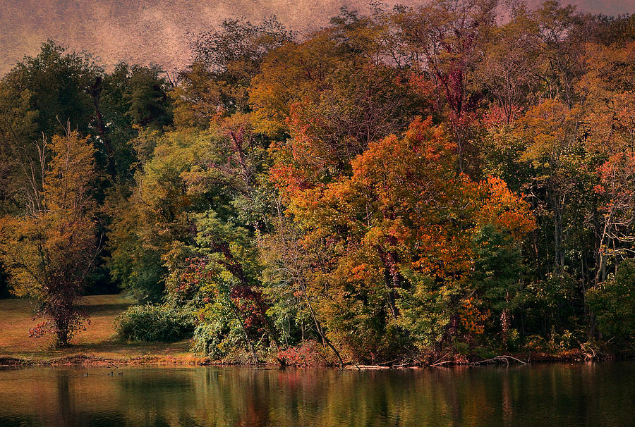 Fall Photograph - Autumn On The Lake by Deena Stoddard