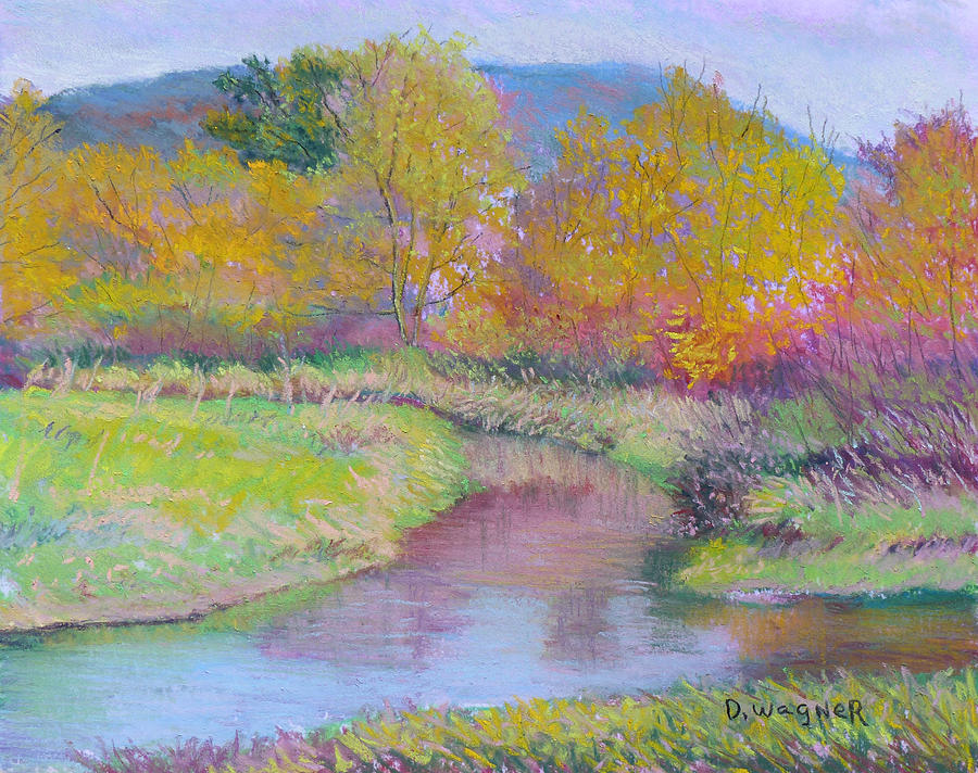 Fall Painting - Autumn on the Marsh by Denise Wagner