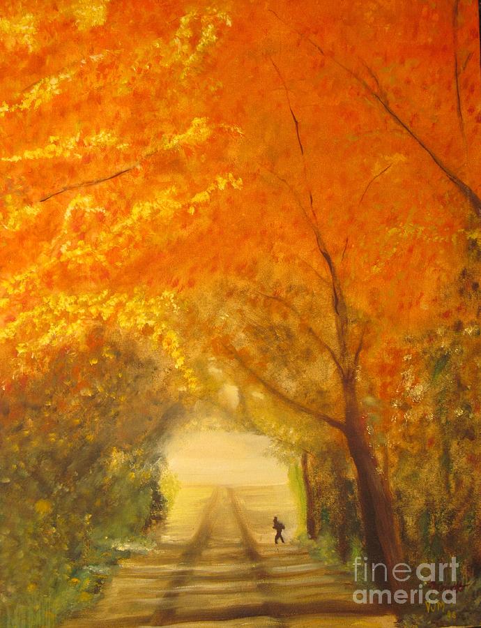 Autumn - Original Oil Painting  Painting by Anthony Morretta