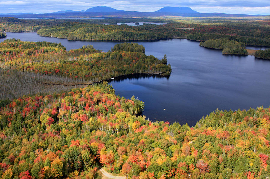 Autumn Over Moosehead Lake Photograph by Dana Moos - Fine Art America