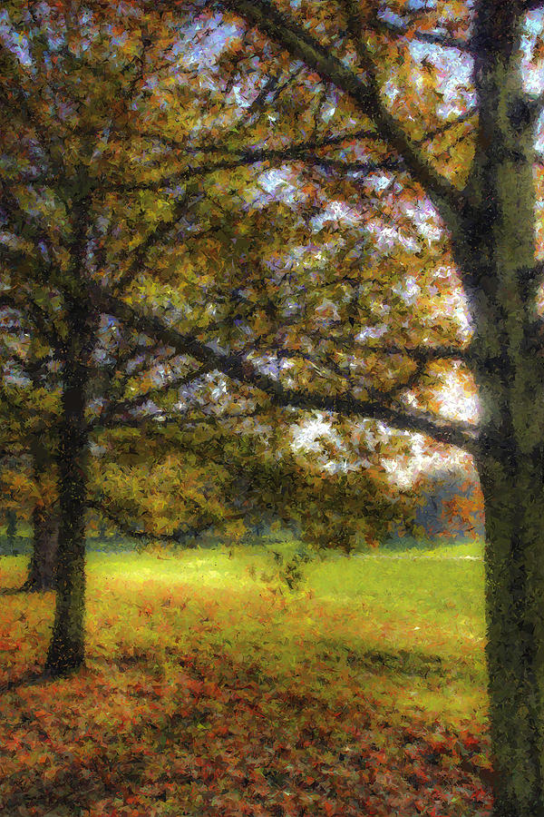 Claude Monet Digital Art - Autumn Pastel by David Pyatt