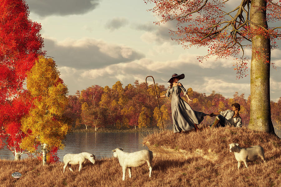 Autumn Pastoral Digital Art by Daniel Eskridge