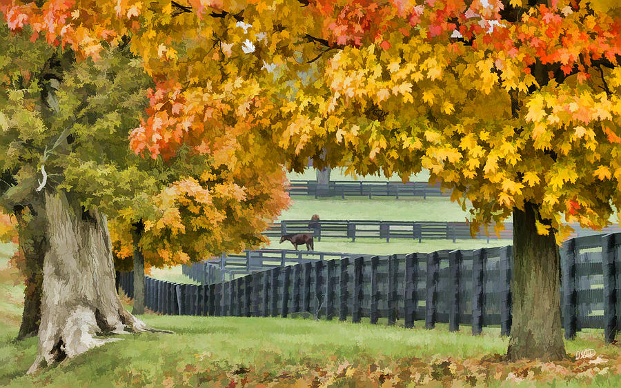 Autumn Pastures Painting by Dean Wittle