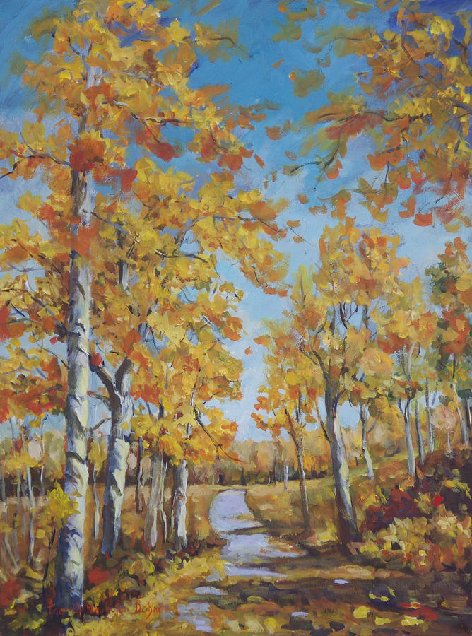 Autumn Path Painting by Ingrid Dohm