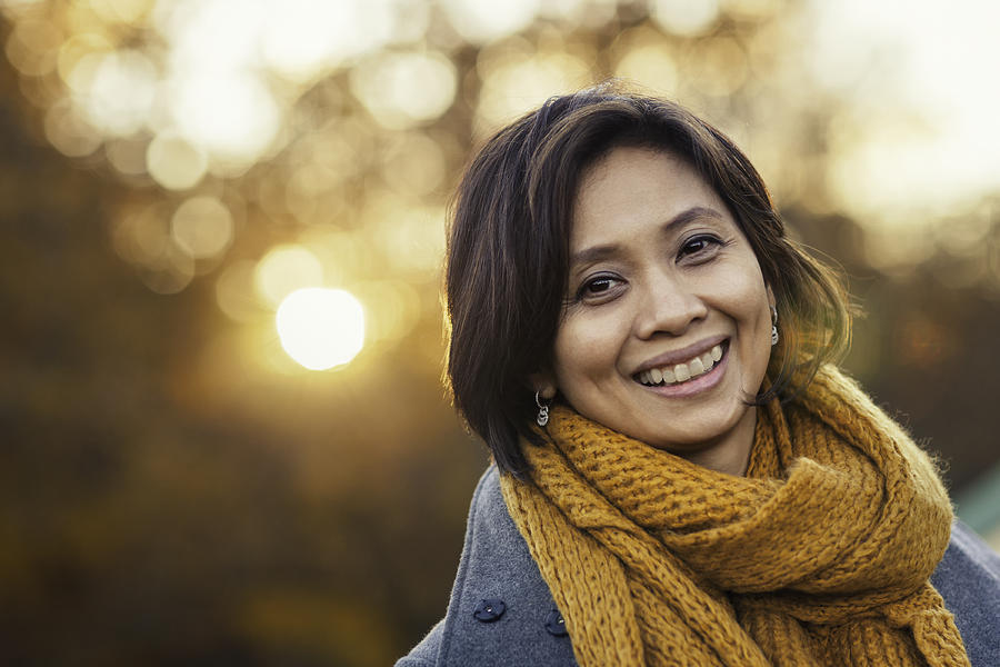 Autumn portrait of a woman Photograph by LordRunar