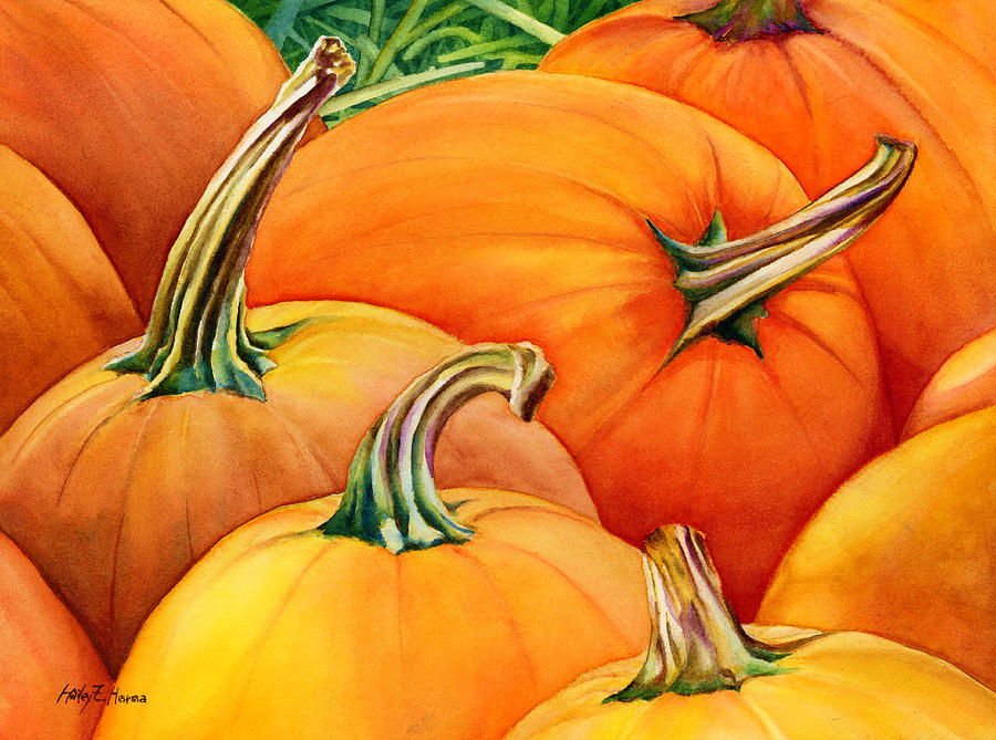 Autumn Pumpkins Painting