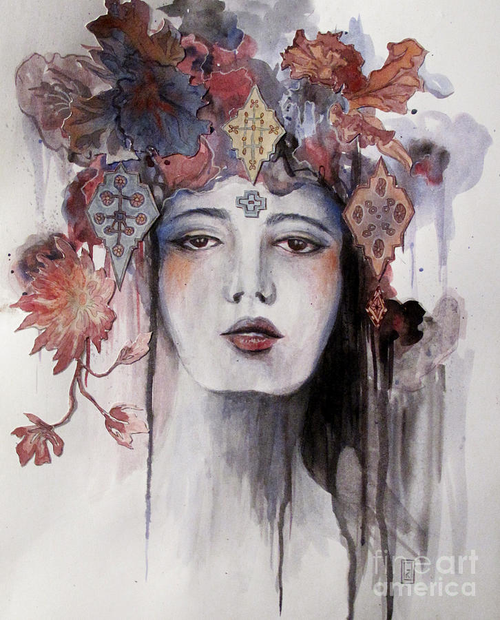 Autumn Queen Painting by Laura Krusemark | Fine Art America