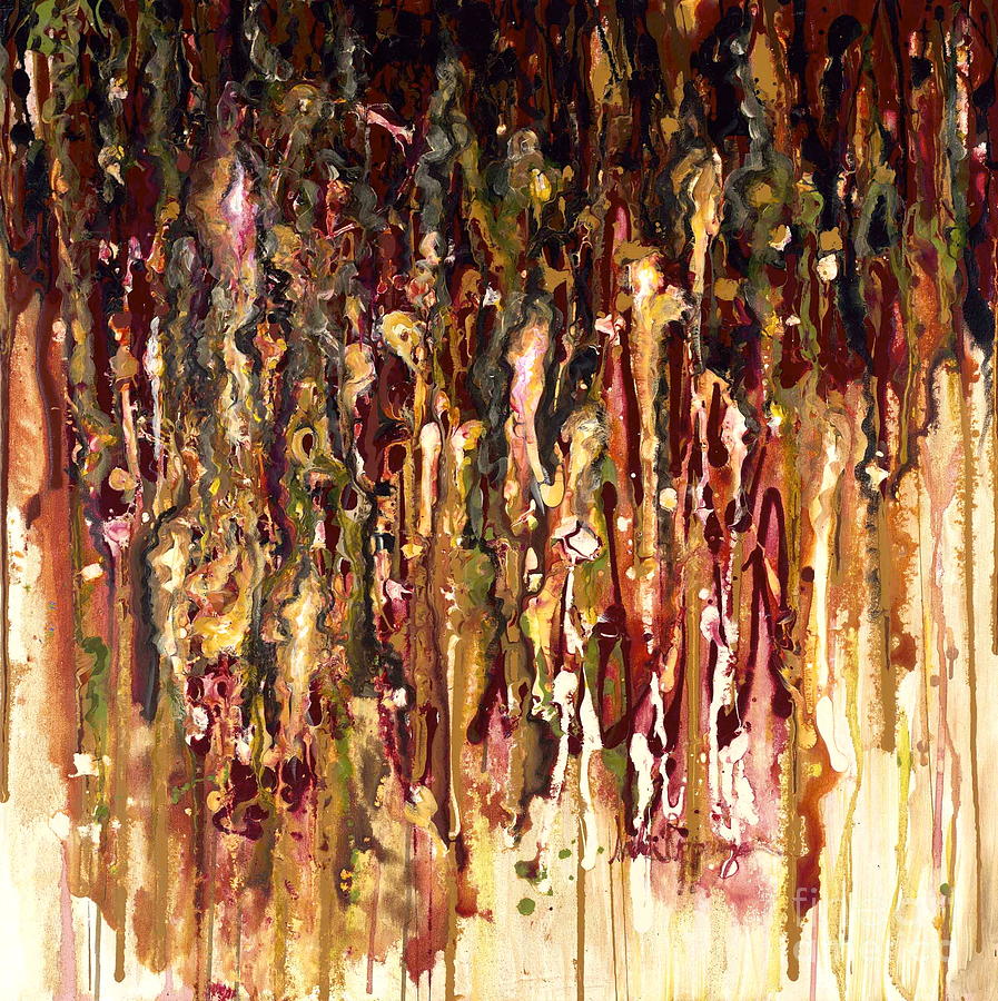 Abstract Painting - Autumn Rains by Nadine Rippelmeyer