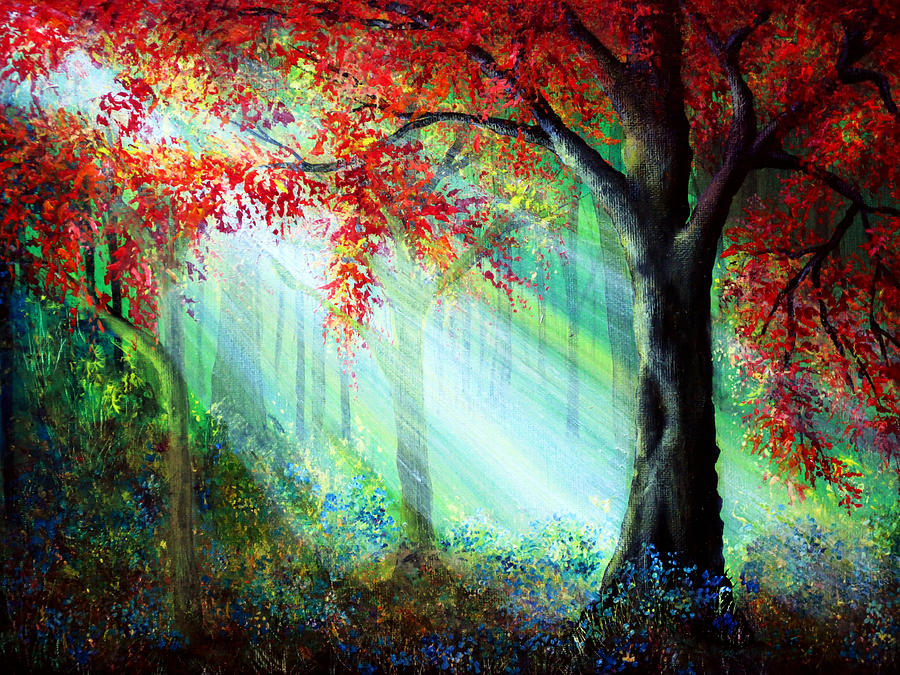 Autumn Painting - Autumn Rays by Ann Marie Bone