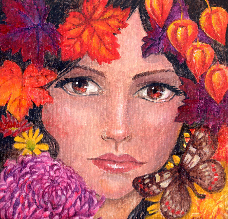Butterfly Painting - Autumn by Rebecca Hadley