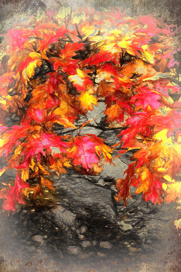 Autumn Red II Painting by Dan Carmichael