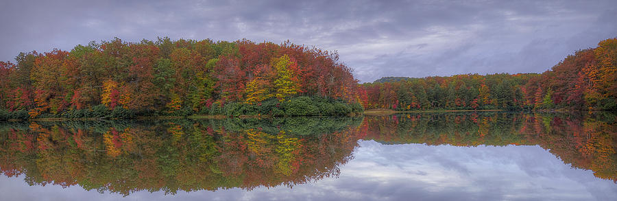 Autumn Reflection Photograph by Michael Donahue