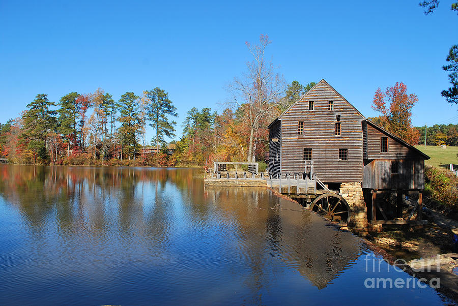 Autumn Reflections At Yates Mill Photograph by Bob Sample