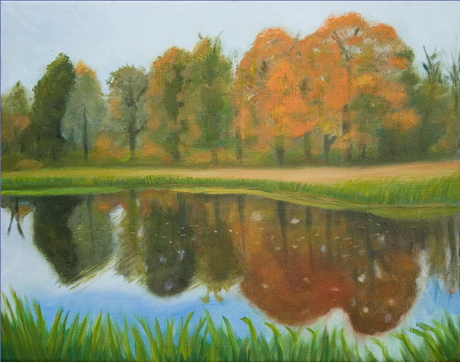 Autumn Reflections Painting by Stephen Degan