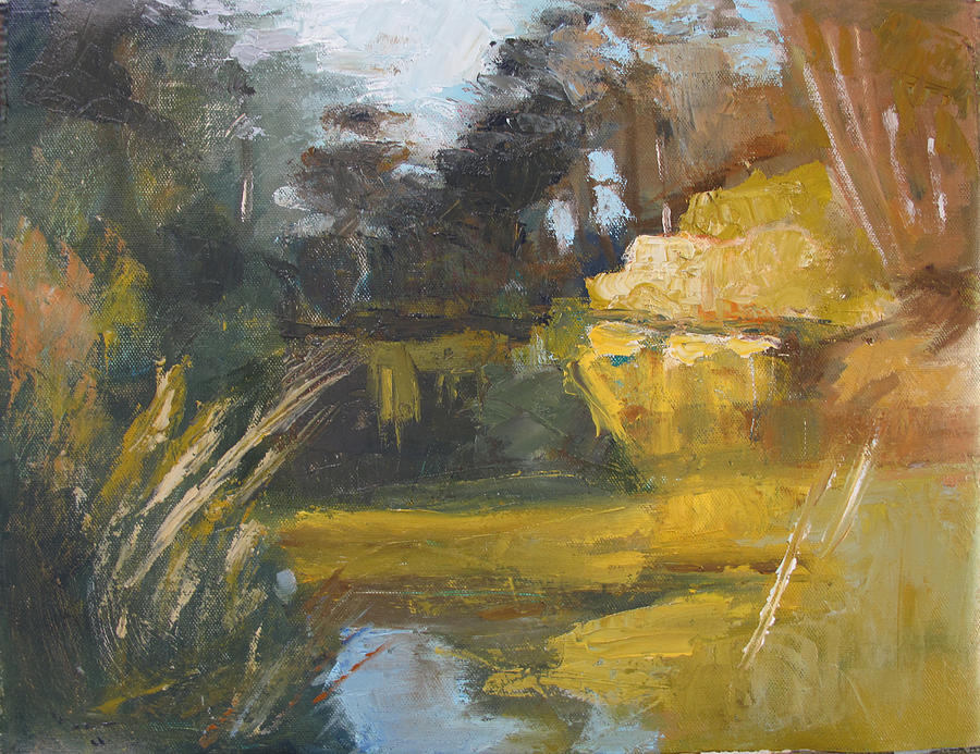 Autumn Reflections Stowe Lake Painting by Suzanne Giuriati Cerny