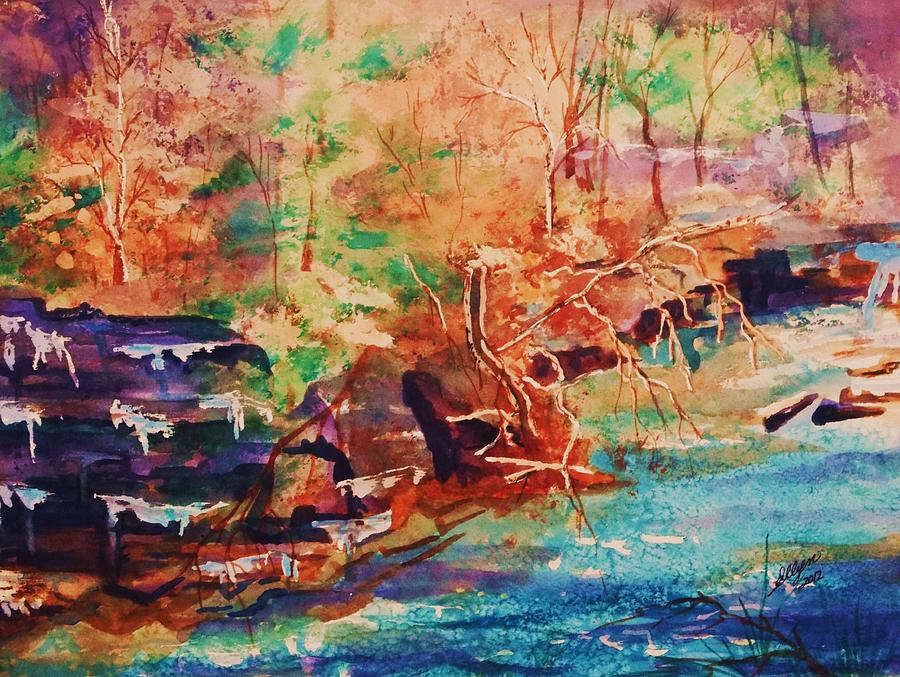 Fall Painting - Autumn Reverie by Ellen Levinson