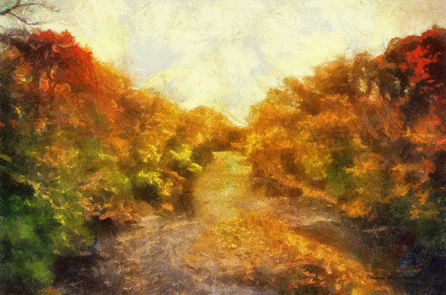 Autumn River 02 Photo Art Photograph by Thomas Woolworth