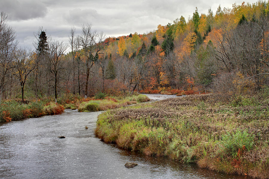 Autumn River in Quebec Photograph by Pierre Leclerc Photography