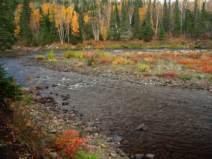 Autumn River Photograph by James Peterson