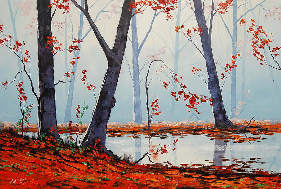 Fall Painting - Autumn River Painting by Graham Gercken