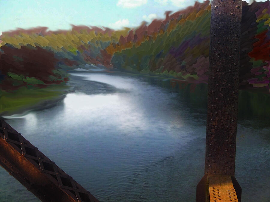 Autumn River Valley  Digital Art by Joyce  Wasser