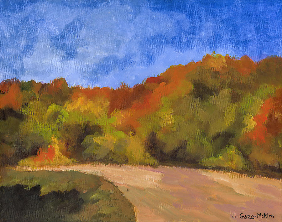 Autumn Roadtrip Painting by Jo-Anne Gazo-McKim