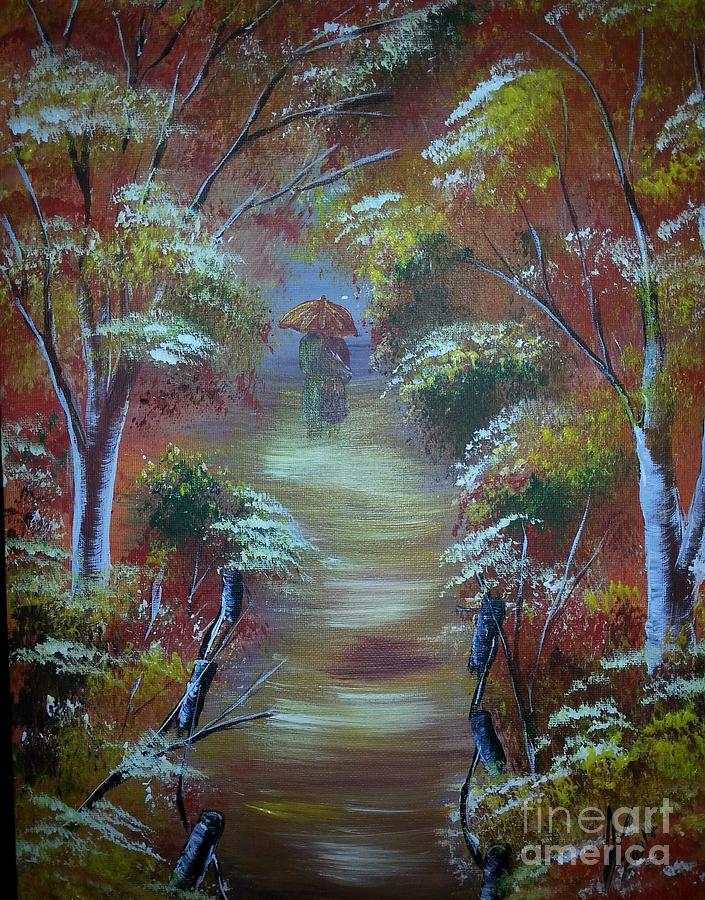 Autumn Romance  Painting by Collin A Clarke