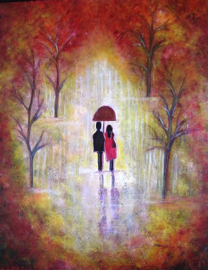 Fall Painting - Autumn Romance by Manjiri Kanvinde