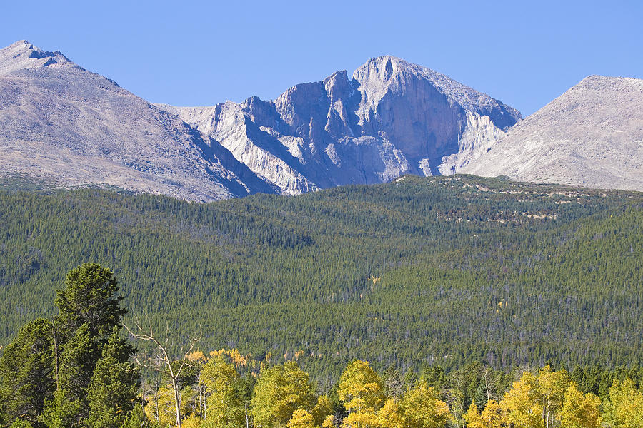 Autumn Season View of CO Rocky Mountains Longs Peak Photograph by James BO Insogna