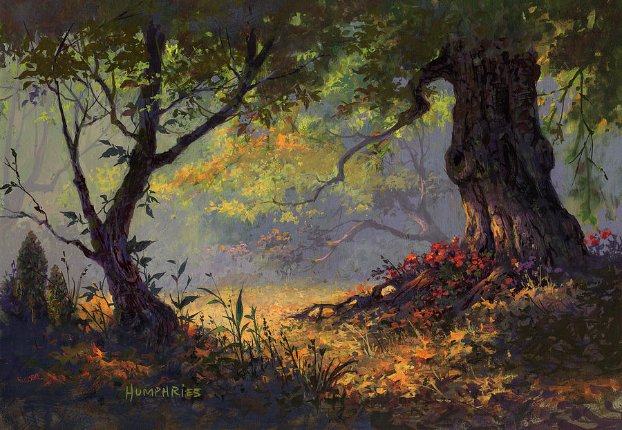 Autumn Shade Painting by Michael Humphries