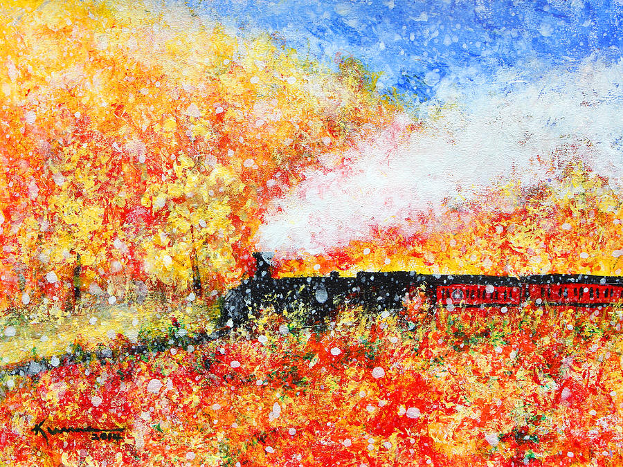 Autumn Snow Painting by Kume Bryant