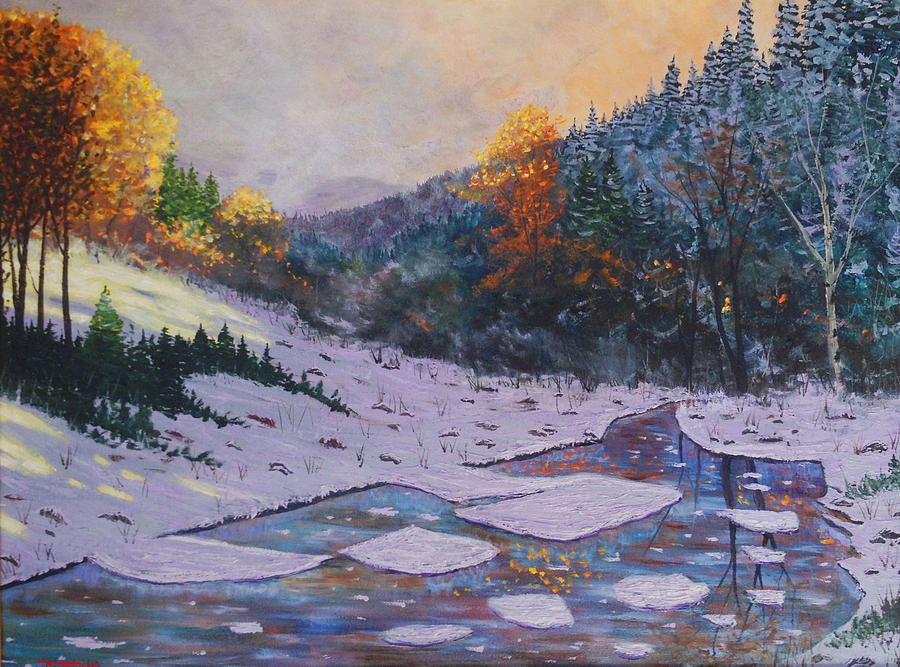 Winter Painting - Autumn Snow by Troy Rohn