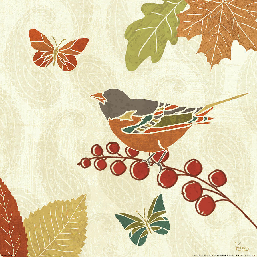 Animal Painting - Autumn Song Ix by Veronique Charron
