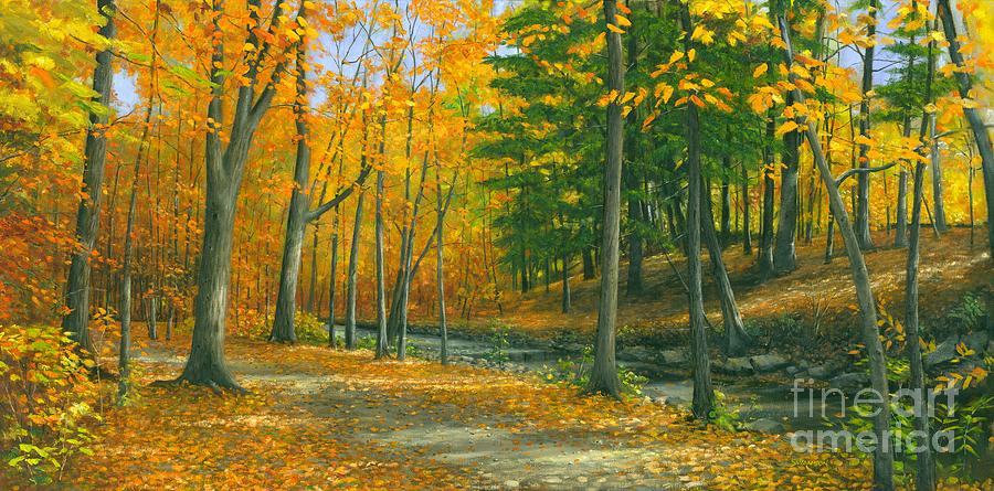 Sawmill Creek Painting by Michael Swanson