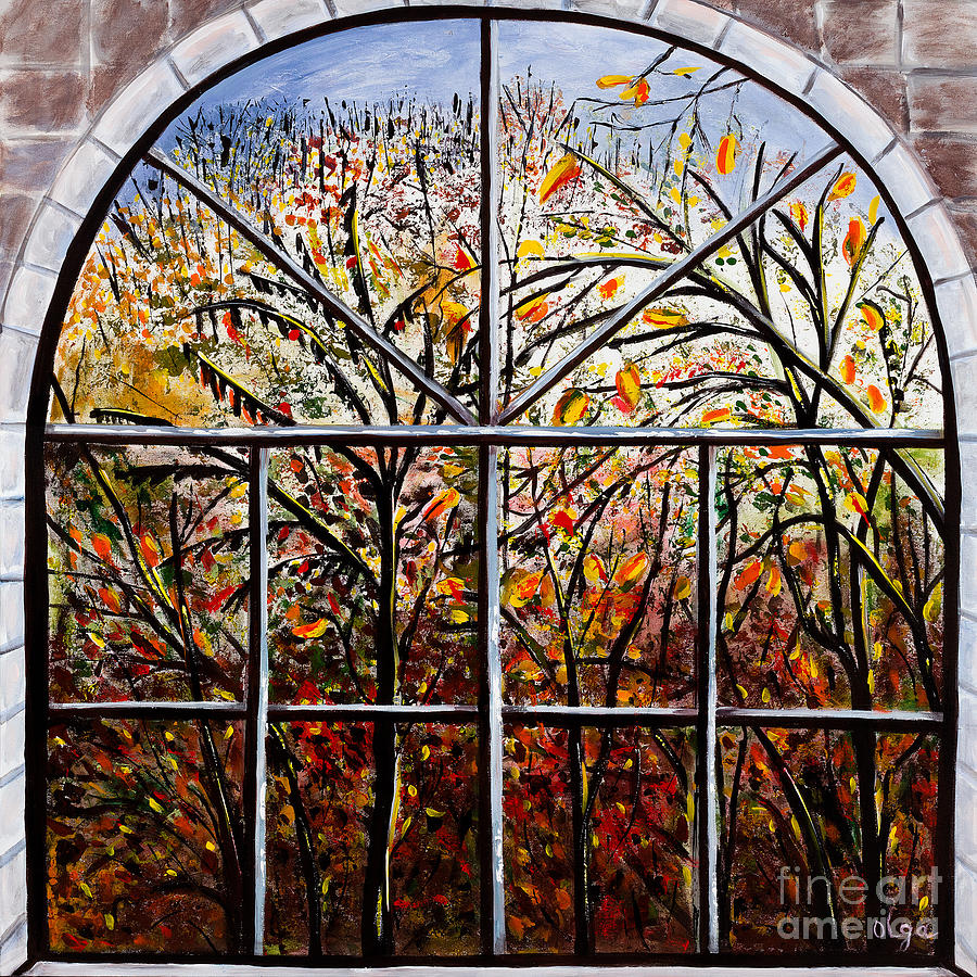 Tree Painting - Autumn Splendor by Olga Alexeeva