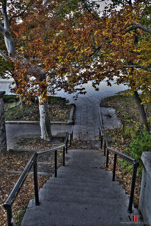 Autumn Stairs At Delaware Park Photograph By Michael Frank Jr Fine