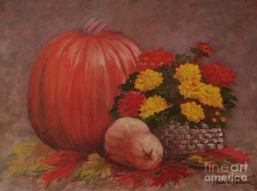 Autumn Still life Painting by Heidi E Nelson