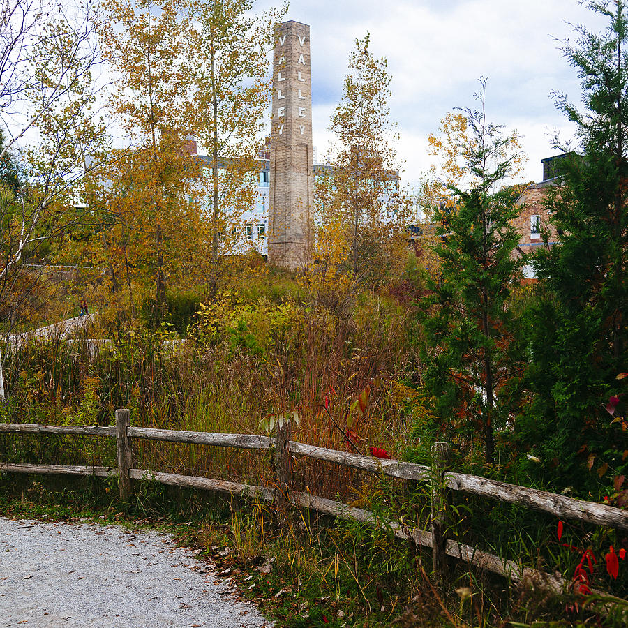 Autumn Stroll at The Brickworks Photograph by Laura Tucker