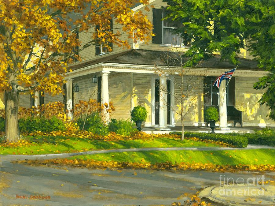 Fall Painting - Autumn Sunlight II 18 x 24 by Michael Swanson