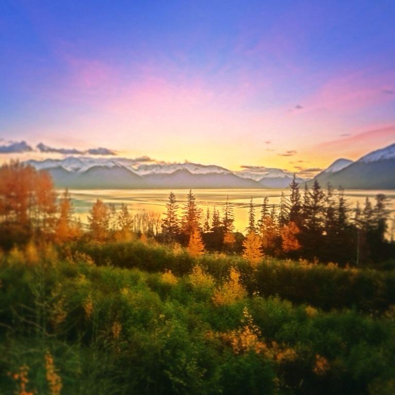 Fall Photograph - Autumn Sunrise in Alaska by Georg Papp
