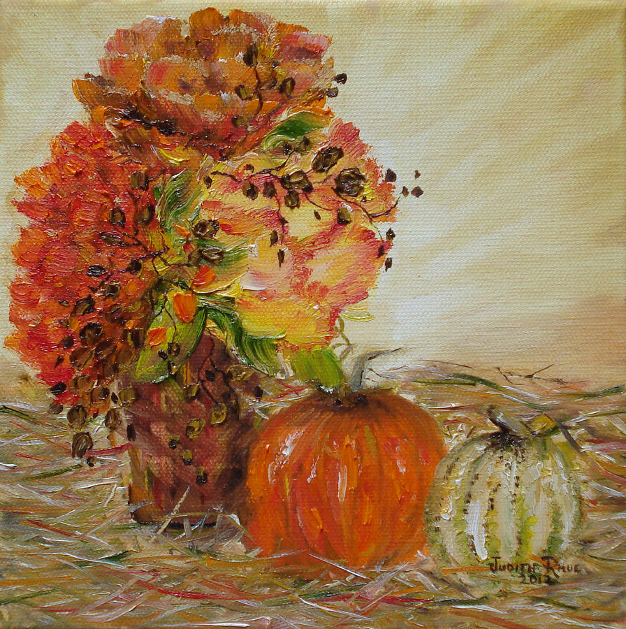 Autumn Sunrise Painting by Judith Rhue