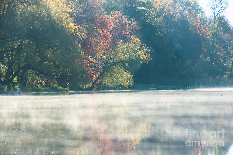 Autumn Sunrise on the River Photograph by Cheryl Baxter