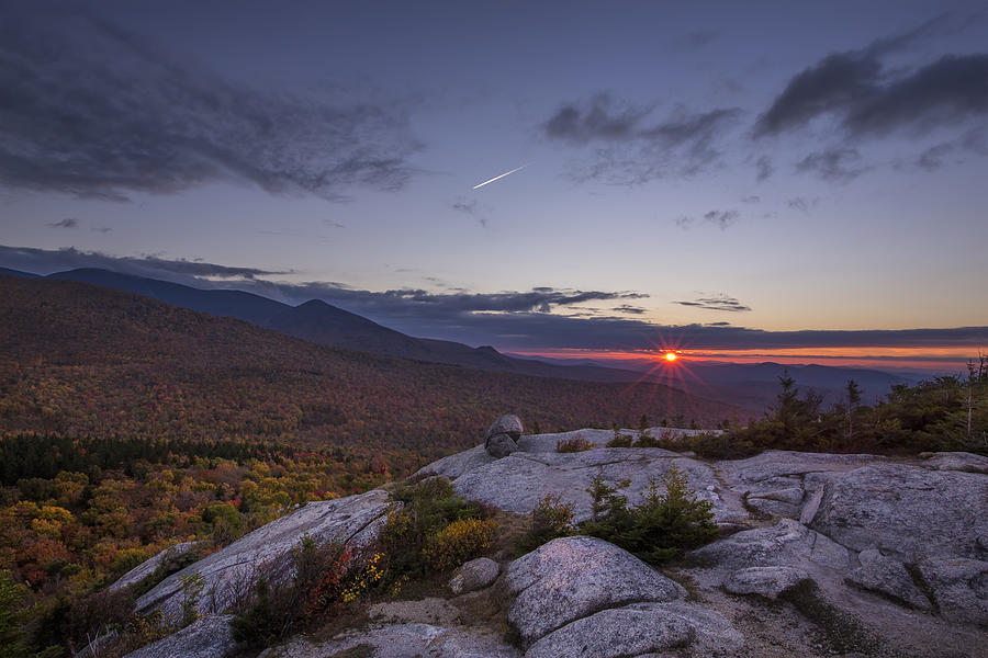 Autumn Sunset over Sugarloaf Mountain Photograph by White Mountain Images