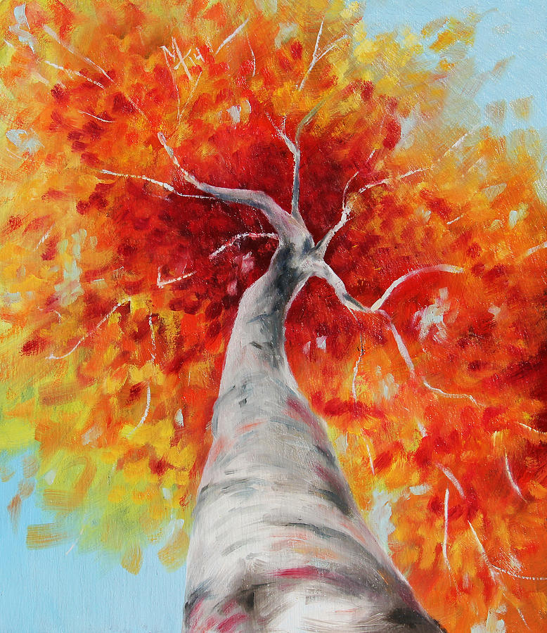 Autumn Tree Painting by Meaghan Troup