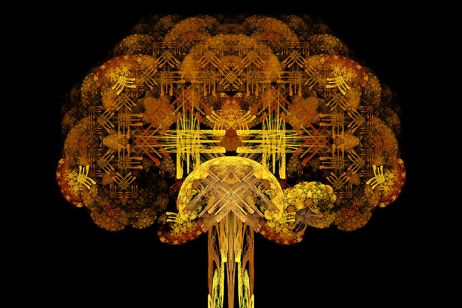 Autumn Tree Digital Art by Sandy Keeton