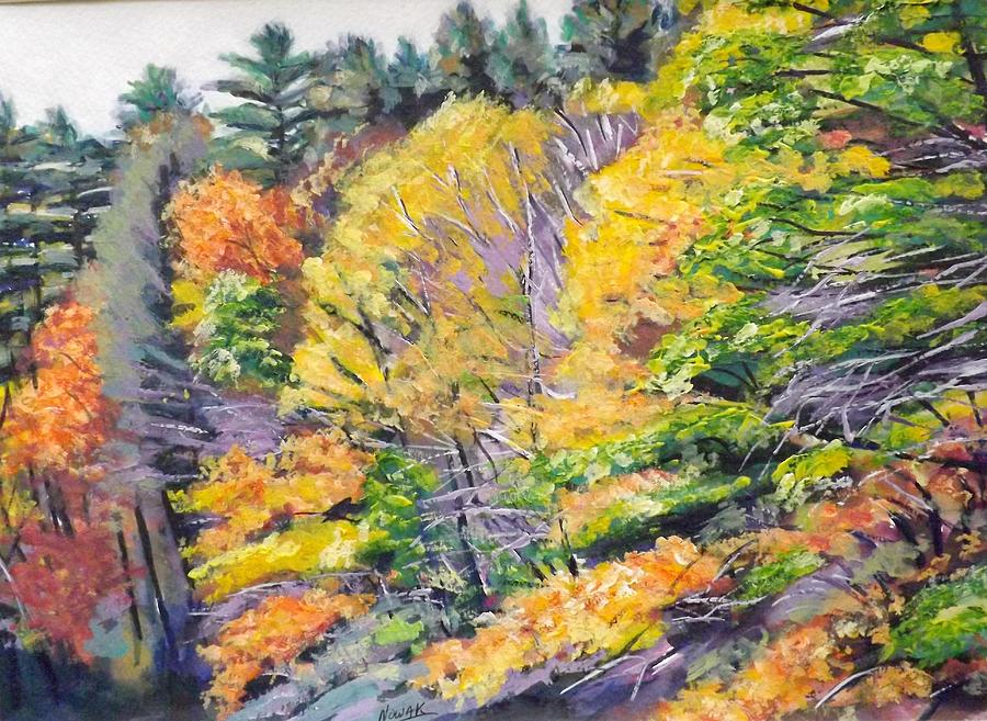 Autumn Trees Painting by Richard Nowak