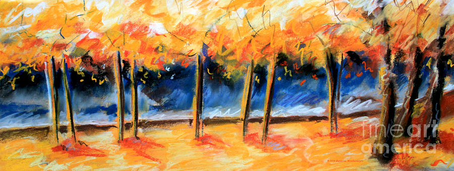Trees Painting - Autumn Trees by Vanessa Montenegro Trees Painting - Autumn Trees by Vanessa Montenegro