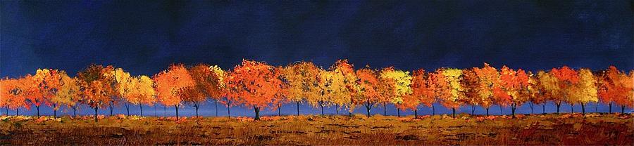 Autumn Trees Painting by William Renzulli