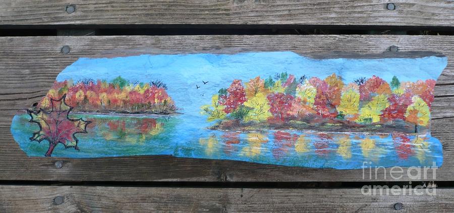Autumn Trees2 Painting by Monika Shepherdson